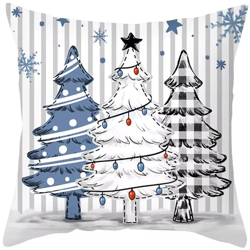 45Cm Christmas Cushion Cover Pillowcase 2025 Christmas Decorations for Home Ornament Xmas New Year Christmas Decor 2026 Noel