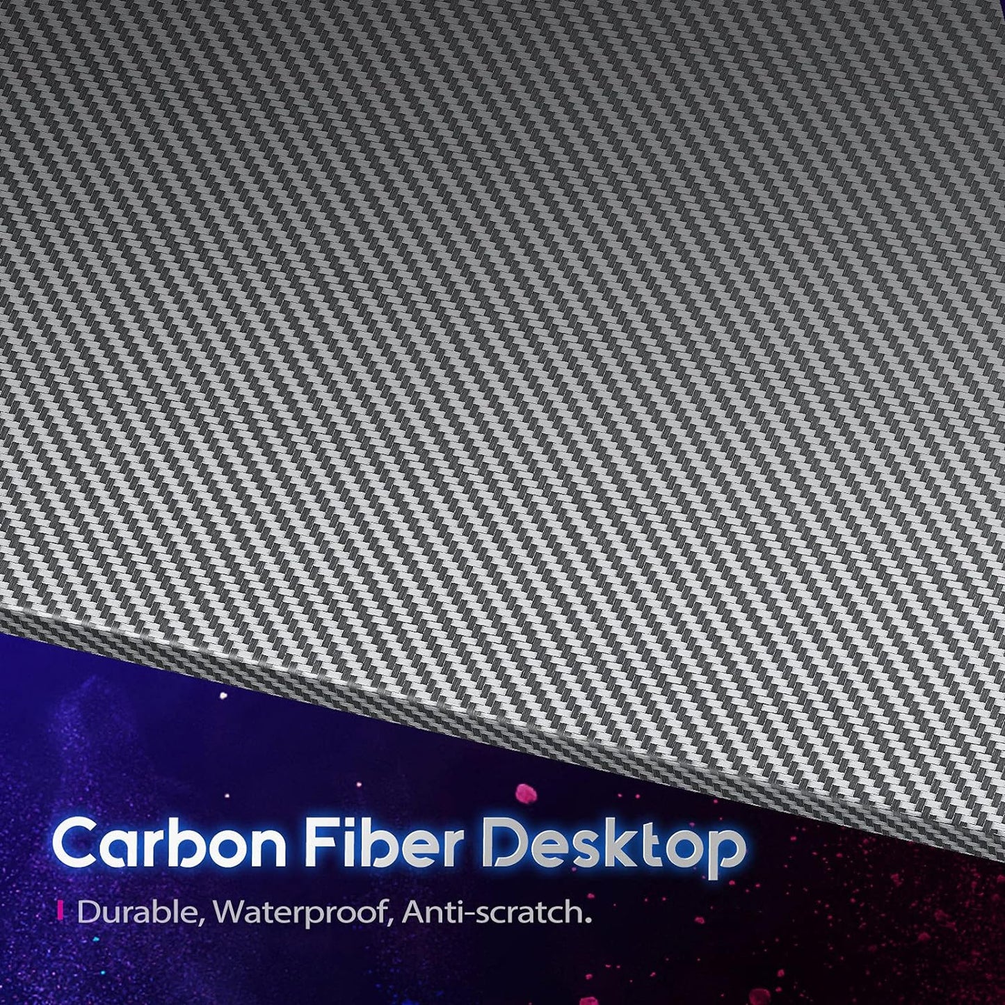 L Shaped Gaming Desk, 66 Inch Gaming Table with Carbon Fiber Texture, Corner Gaming Desk with Monitor Shelf, Cup Holder & Headphone Hook, PC Computer Desk for Gamer, Black