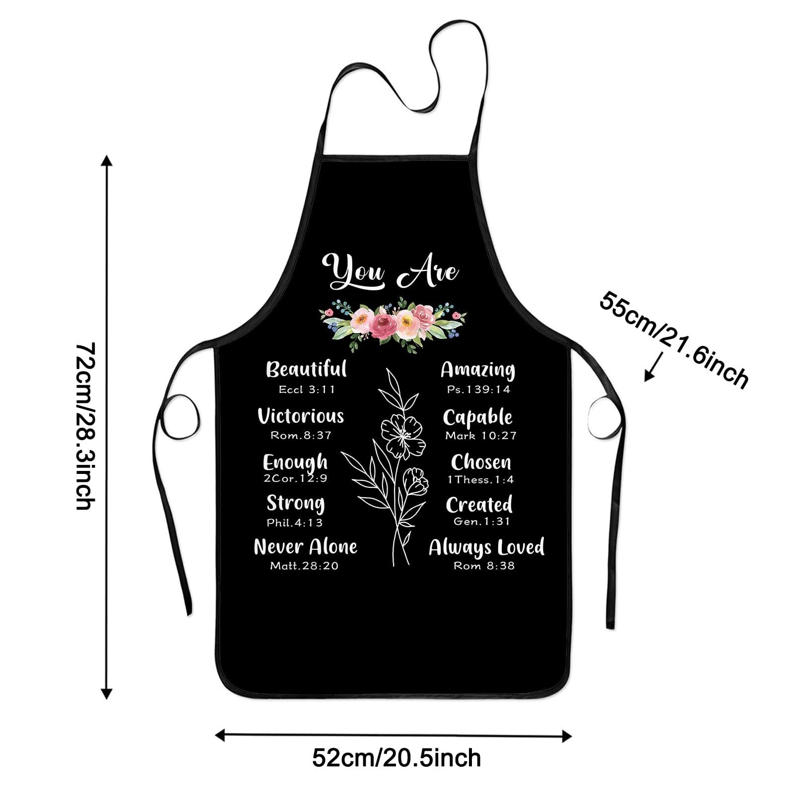 Cooking Apron for Women Christian Gifts Inspirational Religious Aprons Birthday