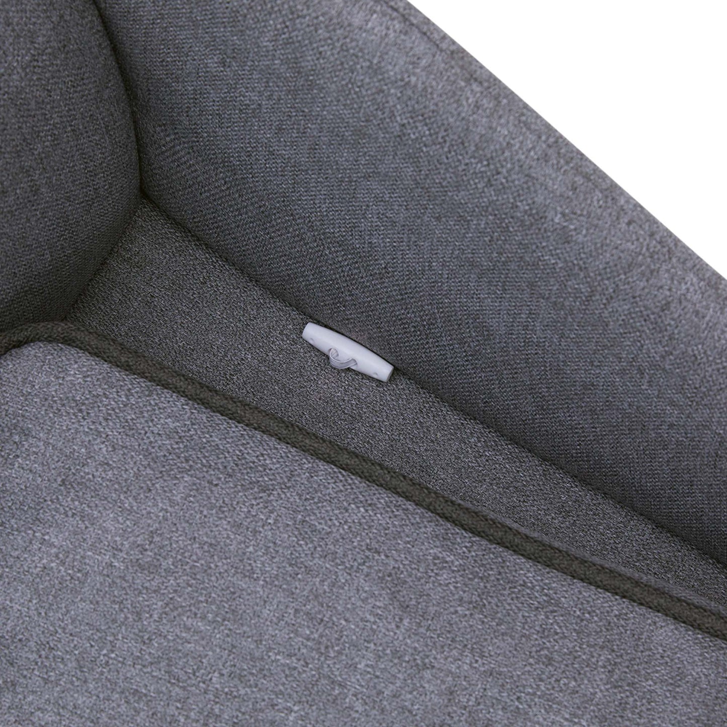 Ivan Chaise Lounge Dog Bed with Storage for Pets up to 66 Lbs, Gray