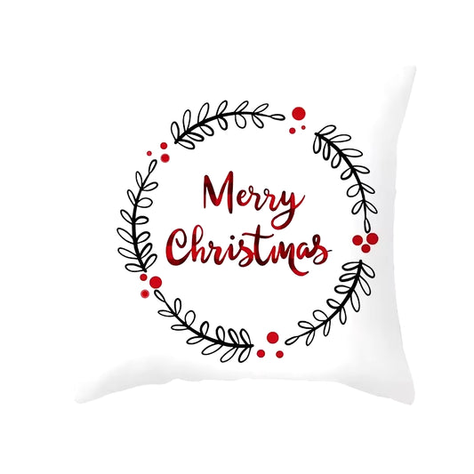 45Cm Christmas Cushion Cover Pillowcase 2025 Christmas Decorations for Home Ornament Xmas New Year Christmas Decor 2026 Noel