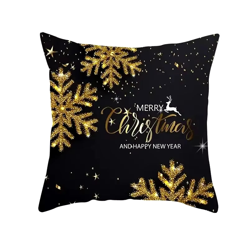 45Cm Christmas Cushion Cover Pillowcase 2025 Christmas Decorations for Home Ornament Xmas New Year Christmas Decor 2026 Noel