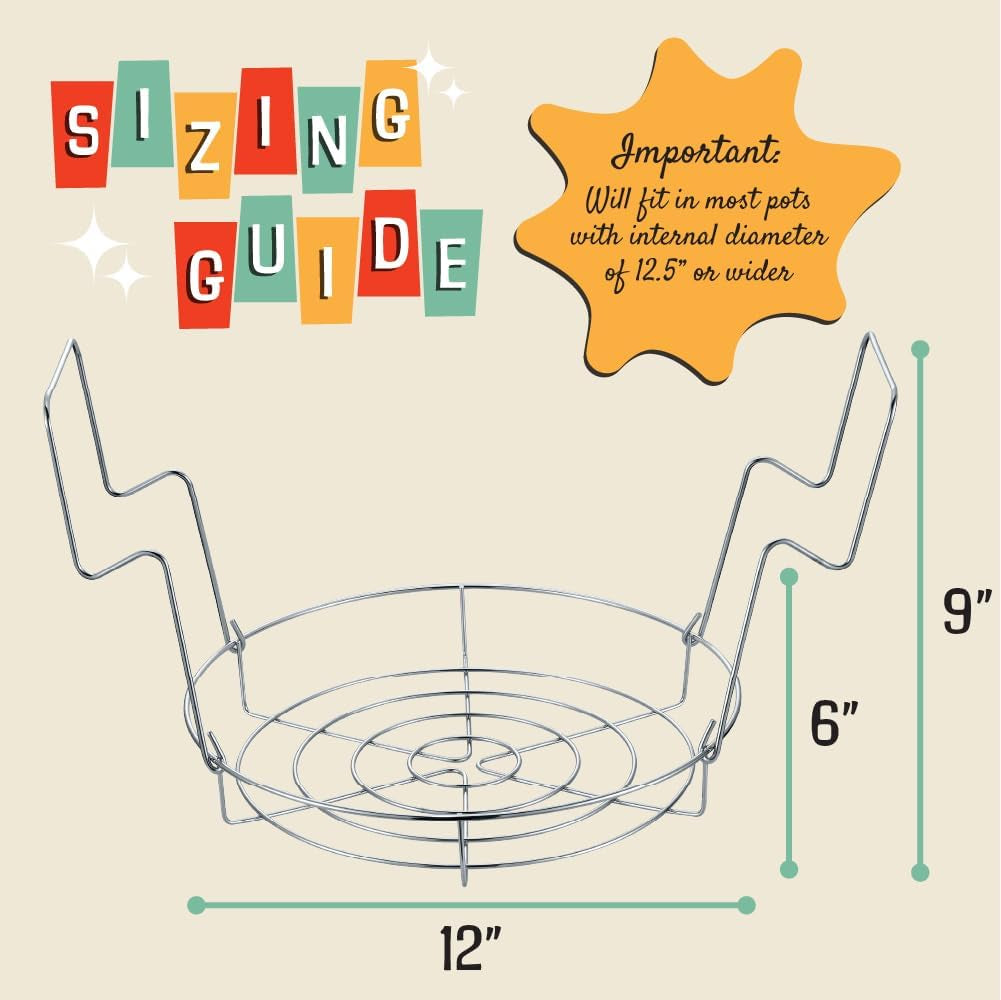 7 Pieces Premium Stainless Steel Canning Set Starter Kit W/Rack. No Rust, Extra Stability. BULK PACKS (Canning Set)