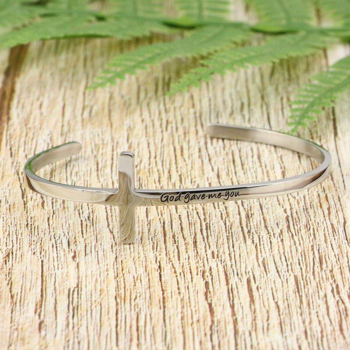 Christian Rose Gold Faith Bracelet for Women - Cross Baptism Bible Verse Jewelry - Stainless Steel Confirmation Gift for Mom, Daughter, Sister, Friends - Birthday, Christmas