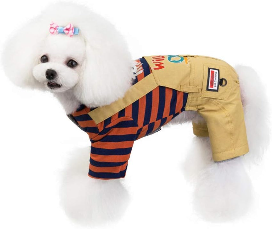 Dog Coat Dog Clothes Hoodies, Medium (M), Orange, Cotton/Fleece Blend, Snowproof & Anti-Wind, 4 Legs, Small & Medium Dogs & Cats
