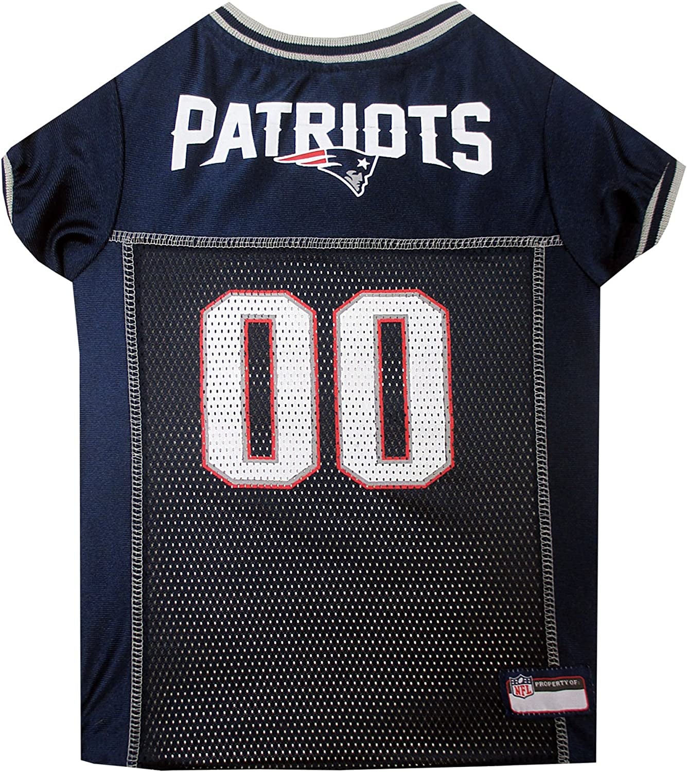 NFL New England Patriots Dog Jersey, Xxx-Large, Officially Licensed