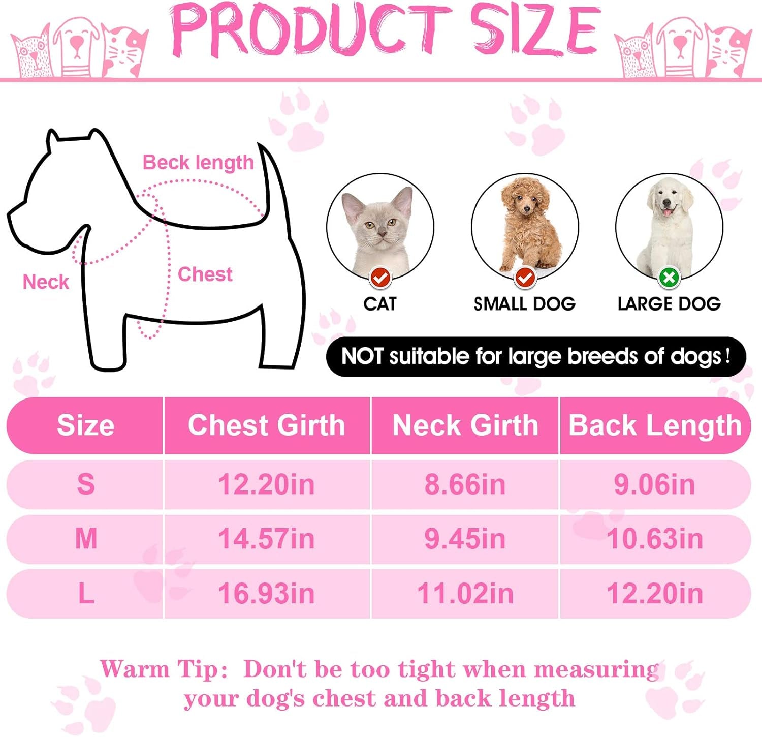 3 Pieces Dog Shirts Pet Shirts Pet Puppy Apparel Sweatshirt Elastic Breathable Dog T-Shirts for Small to Medium Dogs Puppy (M)
