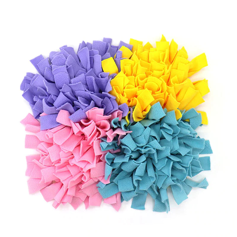Furryforest Washable Snuffle Smelling Mats for Pet Dogs Anti-Slip Nose Training Blanket Sniffing Pads Dog Puzzle Toys
