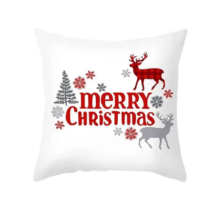 45Cm Christmas Cushion Cover Pillowcase 2025 Christmas Decorations for Home Ornament Xmas New Year Christmas Decor 2026 Noel