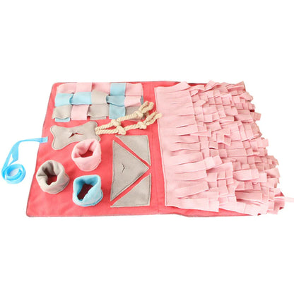 Furryforest Washable Snuffle Smelling Mats for Pet Dogs Anti-Slip Nose Training Blanket Sniffing Pads Dog Puzzle Toys