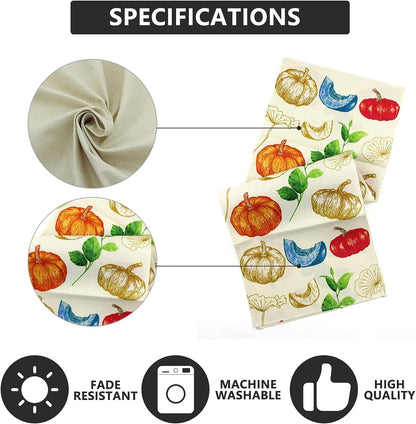 Thanksgiving Runner for Table, Thanksgiving Table Runner Blue Pumpkin Decor Thanksgiving Table Decor for Kitchen Dining Indoor Outdoor Activities (13" X 36")