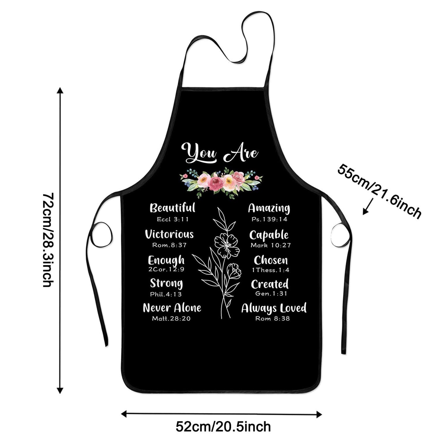 Cooking Apron for Women Christian Gifts Inspirational Religious Aprons Birthday