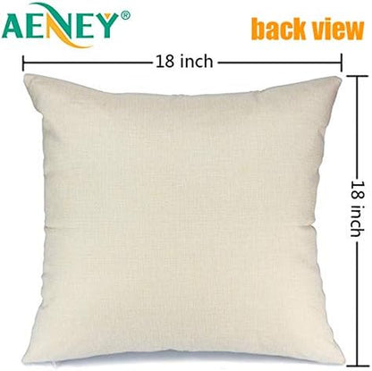 Christmas Pillow Covers 18X18 Set of 4 for Christmas Decorations Bird Xmas Sleigh Merry Bright Christmas Flower Pillows Winter Holiday Throw Pillows Christmas Farmhouse Decor for Couch A430-18