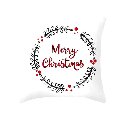 45Cm Christmas Cushion Cover Pillowcase 2025 Christmas Decorations for Home Ornament Xmas New Year Christmas Decor 2026 Noel