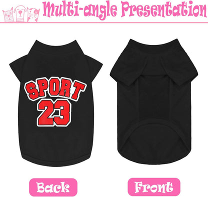 3 Pieces Dog Shirts Pet Shirts Pet Puppy Apparel Sweatshirt Elastic Breathable Dog T-Shirts for Small to Medium Dogs Puppy (M)