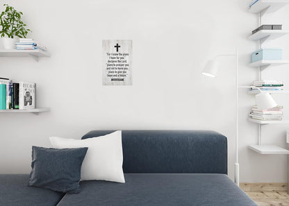 The Lord Has Plans for You Jeremiah 29 11 Bible Quote Spiritual Decor Motivational Poster Bible Verse Christian Wall Decor Inspirational Art Scripture Decor Cool Wall Art Print Poster 12X18