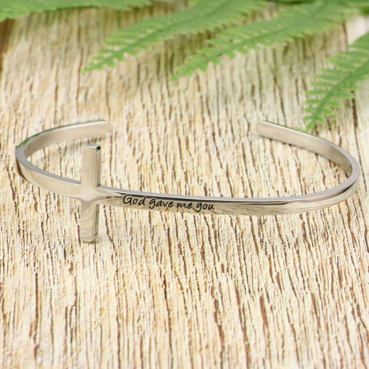 Christian Rose Gold Faith Bracelet for Women - Cross Baptism Bible Verse Jewelry - Stainless Steel Confirmation Gift for Mom, Daughter, Sister, Friends - Birthday, Christmas