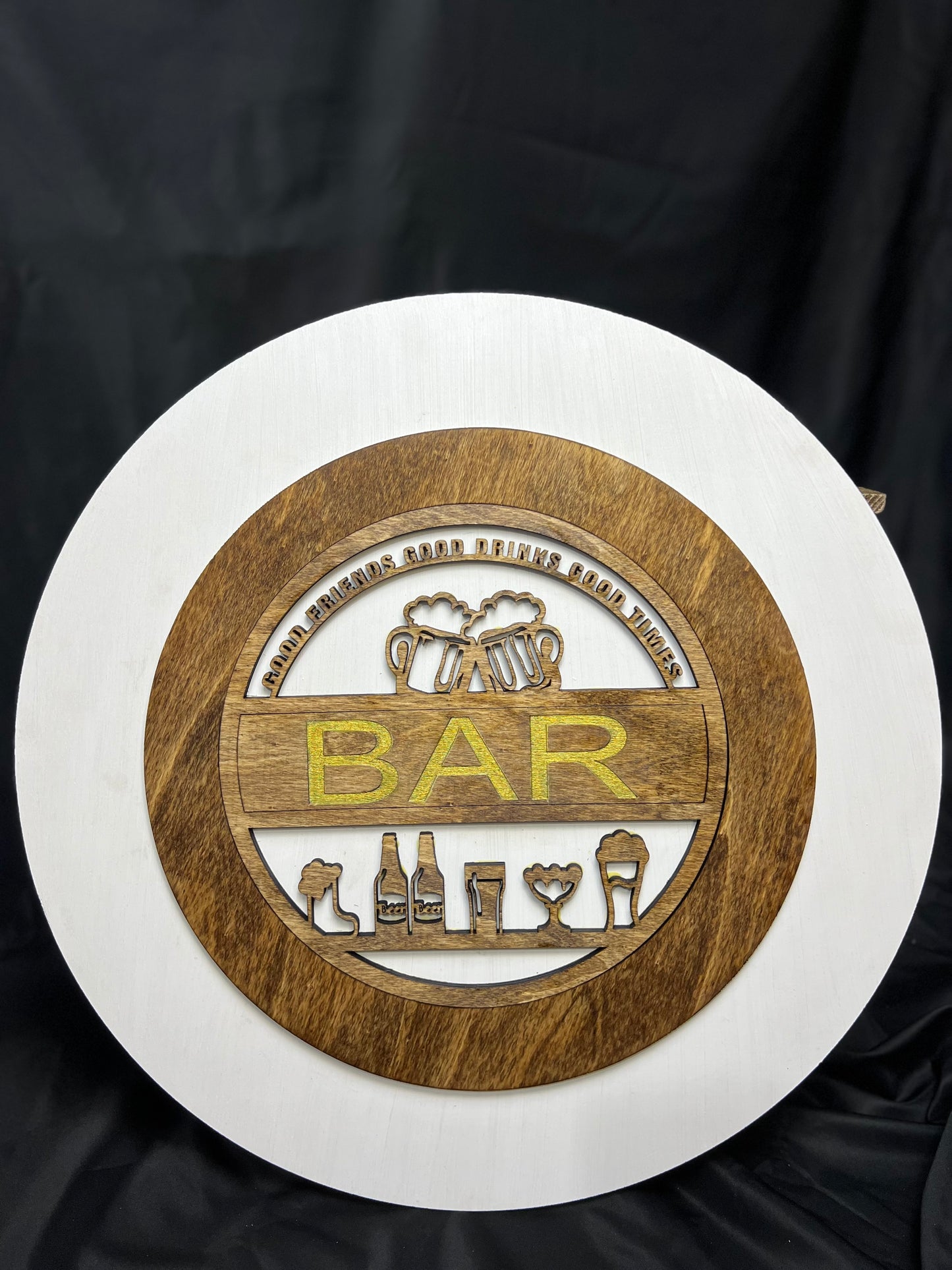 Personalized Laser-Engraved Bar Sign