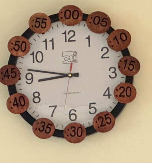 The Learning Clock: Wooden Number Set