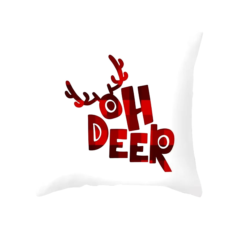 45Cm Christmas Cushion Cover Pillowcase 2025 Christmas Decorations for Home Ornament Xmas New Year Christmas Decor 2026 Noel