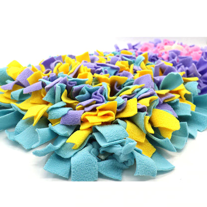 Furryforest Washable Snuffle Smelling Mats for Pet Dogs Anti-Slip Nose Training Blanket Sniffing Pads Dog Puzzle Toys