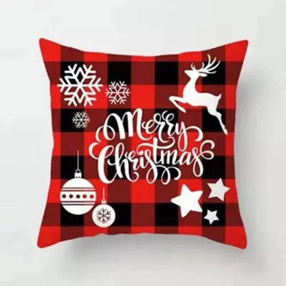 45Cm Christmas Cushion Cover Pillowcase 2025 Christmas Decorations for Home Ornament Xmas New Year Christmas Decor 2026 Noel
