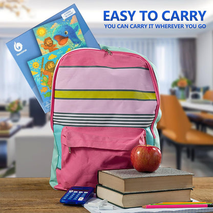 Magnetic Puzzles for Kids Ages 3 4 5 6, TWO-20 Piece Mermaid Wooden Jigsaw Puzzles Book for Toddlers,Travel Games and Travel Toys for 3 4 5 6 Year Olds Boys and Girls